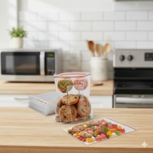 Ta-Fu Global 200 Adet 26X35 Kilitli Poşet Buzdolabı Poşeti