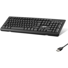 Store Mania Ieg™ Kablolu Standart Klavye Q Sessiz Tuşlu Siyah OAK0A0