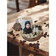 Rivelcandle Zarafet Serisi – Taş Tozu El Yapımı Figürlü Türk Kahvesi Fincanı 1 Kişilik