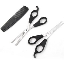 Store Mania Ieg™ Kuaför Seti Saç Kesme ve Inceltme Makası Tarak Hediye 3lü Set