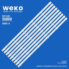 Weko LE49D88UD 36289X9 49'' Inç 9 Adet Tv LED Bar Takım