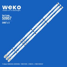 Weko UE28H4000 T28D310EW LT28D310 34967 28'' Inç 3 Adet Tv LED Bar Takım
