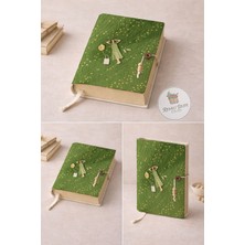 Renkli İzler Atölyesi Kitap Kılıfı ve Metal Ayraç Seti (Huzurlu Uyku)