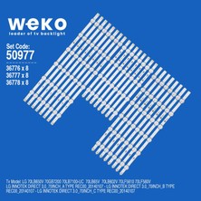 Weko 70LB650V 70GB7200 50977 70'' Inç 24 Adet Tv LED Bar Takım