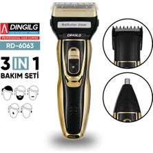 Özgürce Çok Fonksiyonlu Erkek Bakım Seti, Şarjlı, 3'ü 1 Arada, RD-6360