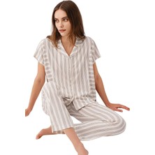 Pierre Cardin Gömlek Pijama Takım Kadın PC9178-S
