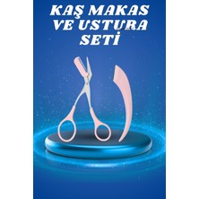 Store Mania Ieg™ Profesyonel Taraklı Kaş Usturası ve Kaş Makası Bıyık Alma Kaş Usturası