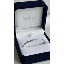 Wind Silver Tasarım Unisex Bileklik 925 Ayar