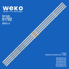 Weko 75Q60A QN75Q6DAAFXZA BN96-52601A 75'' Inç 4 Adet Tv LED Bar Takım