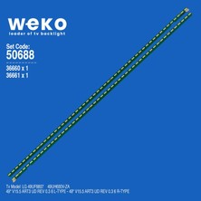 Weko 49UF6807 49UH600V-ZA 36660 49'' Inç 2 Adet Tv LED Bar Takım