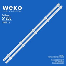 Weko 24FX4020F 35955 24'' Inç 2 Adet Tv LED Bar Takım