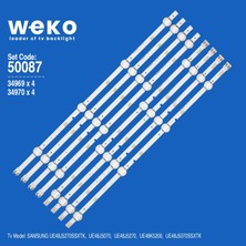 Weko UE48J5270SSXTK UE48J5070 34969/34970 48'' Inç 8 Adet Tv LED Bar Takım