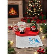 Rivelcandle 🎄noel Baba Temalı Özel Tasarım Yılbaşı Kahve Fincan Takımı