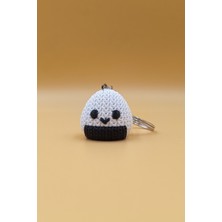 Rodopiva Örgü Desenli Onigiri Anahtarlık (Plastik)