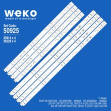 Weko KD-49XD7005 KD-49XD7066 50925 49'' Inç 8 Adet Tv LED Bar Takım