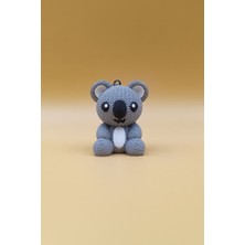 Rodopiva Örgü Desenli Koala Anahtarlık (Plastik)
