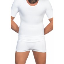 Beruflic Beyaz Mı Angel E1010 Yarım Kol Erkek Korse Atlet