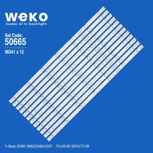 Weko SN65LEDA88-G/0227 36341 65'' Inç 12 Adet Tv LED Bar Takım