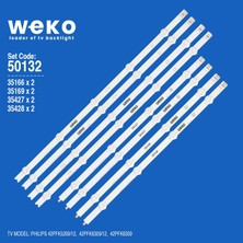 Weko 42PFK5209/12 42PFK6309 6916L-1455B 42'' Inç 8 Adet Tv LED Bar Takım