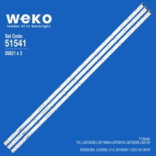 Weko 43UJ6300 35821 43'' Inç 3 Adet Tv LED Bar Takım