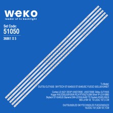 Weko DJTV55S ST-5540US 36861X5 55'' Inç 5 Adet Tv LED Bar Takım