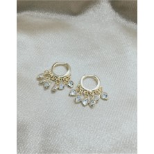 Wind Silver 925 Ayar Gümüş Zirkon Taşlı Küpe