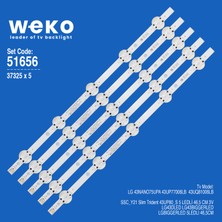 Weko 43NANO75UPA XS-2229-1 43'' Inç 5 Adet Tv LED Bar Takım
