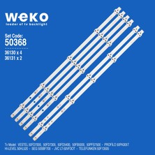 Weko 50FB5000 50FD5000 JL.D50051330-078 50'' Inç 6 Adet Tv LED Bar Takım
