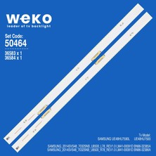 Weko UE48HU7590L UE48HU7500 50464 48'' Inç 2 Adet Tv LED Bar Takım