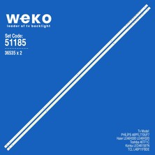 Weko 46PFL7705/F7 51185 46'' Inç 2 Adet Tv LED Bar Takım