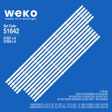 Weko KD-65XG8096 KD-65XG8196 51642 65'' Inç 12 Adet Tv LED Bar Takım
