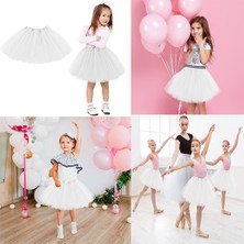 Store Mania Ieg™ Beyaz Renk Tütü Etek Bale Eteği Gösteri Eteği Çocuk Bebek Boy