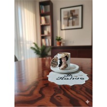 Rivelcandle Bi Kahve Etamin Işlemeli Peçeteli Türk Kahvesi Seti 1 Kişilik