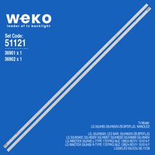 Weko 55UH65 36901/36902 55'' Inç 2 Adet Tv LED Bar Takım