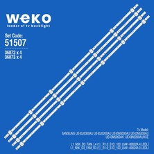 Weko UE43N5000AU 36872/36873 43'' Inç 4 Adet Tv LED Bar Takım