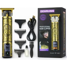 Özgürce Dijital Göstergeli Retro Tasarımlı Profesyonel Saç ve Sakal Tıraş Makinesi