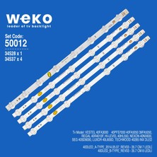 Weko 40FA3000 40PFS7000 34528/34537 40'' Inç 5 Adet Tv LED Bar Takım