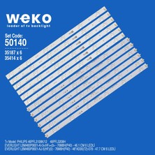 Weko 46PFL3108K/12 35187/35414 46'' Inç 12 Adet Tv LED Bar Takım