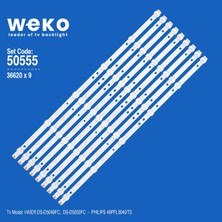 Weko DS-D5049FC DS-D5050FC 36620 49'' Inç 9 Adet Tv LED Bar Takım
