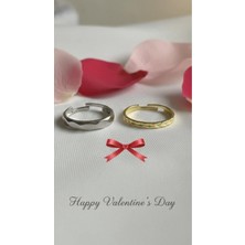 Wind Silver 14 Şubat Özel Çift Yüzüğü 925 Ayar