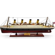 Epilons 55x23 Cm Özel Tasarım Işıklı Ahşap Titanik Gemi