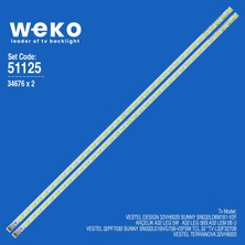 Weko 32VH6020 34676 32'' Inç 2 Adet Tv LED Bar Takım