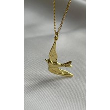 Wind Silver Luxury Kırlangıç Kuşu Kolye 925 Ayar