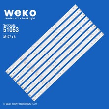 Weko SN039MS82G-TCL1F 35127 40'' Inç 8 Adet Tv LED Bar Takım