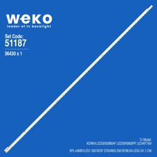 Weko LED50X5680AF 36430 50'' Inç 1 Adet Tv LED Bar