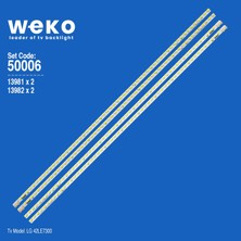 Weko 42LE7300 50006 42'' Inç 4 Adet Tv LED Bar Takım