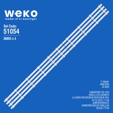 Weko JS-4300 JL.D420A1235-081BS-M 43'' Inç 4 Adet Tv LED Bar Takım
