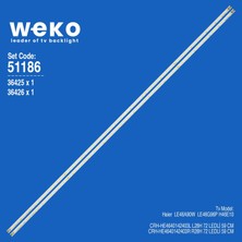 Weko LE46A90W LE46G96P 36425/36426 46'' Inç 2 Adet Tv LED Bar Takım