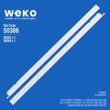 Weko 55LB870V 55 V14 Art9 Tv 55'' Inç 2 Adet Tv LED Bar Takım
