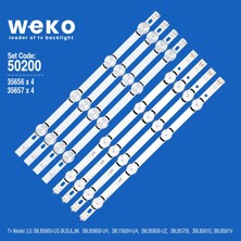 Weko 39LB5800 39LB5600 35656/35657 39'' Inç 8 Adet Tv LED Bar Takım